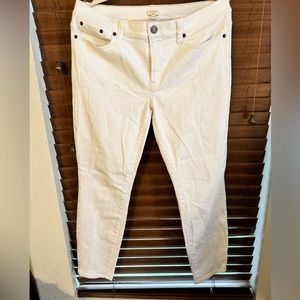JCrew womens White Jeans - size 31/28